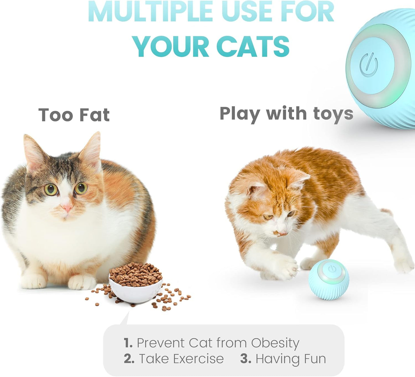 Balle Interactive pour chat