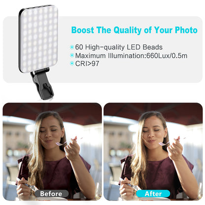 Lumière Téléphone pour Selfie LED avec Clip